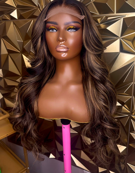 Mocha- 26" Closure Wig