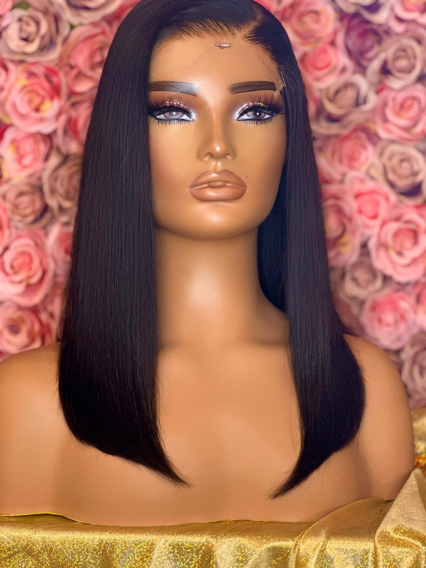 Morgan-14"Glueless Closure Wig