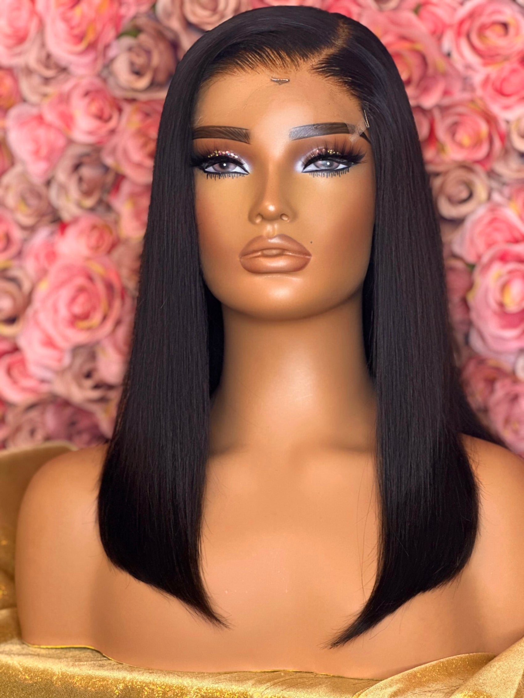 Morgan-14"Glueless Closure Wig