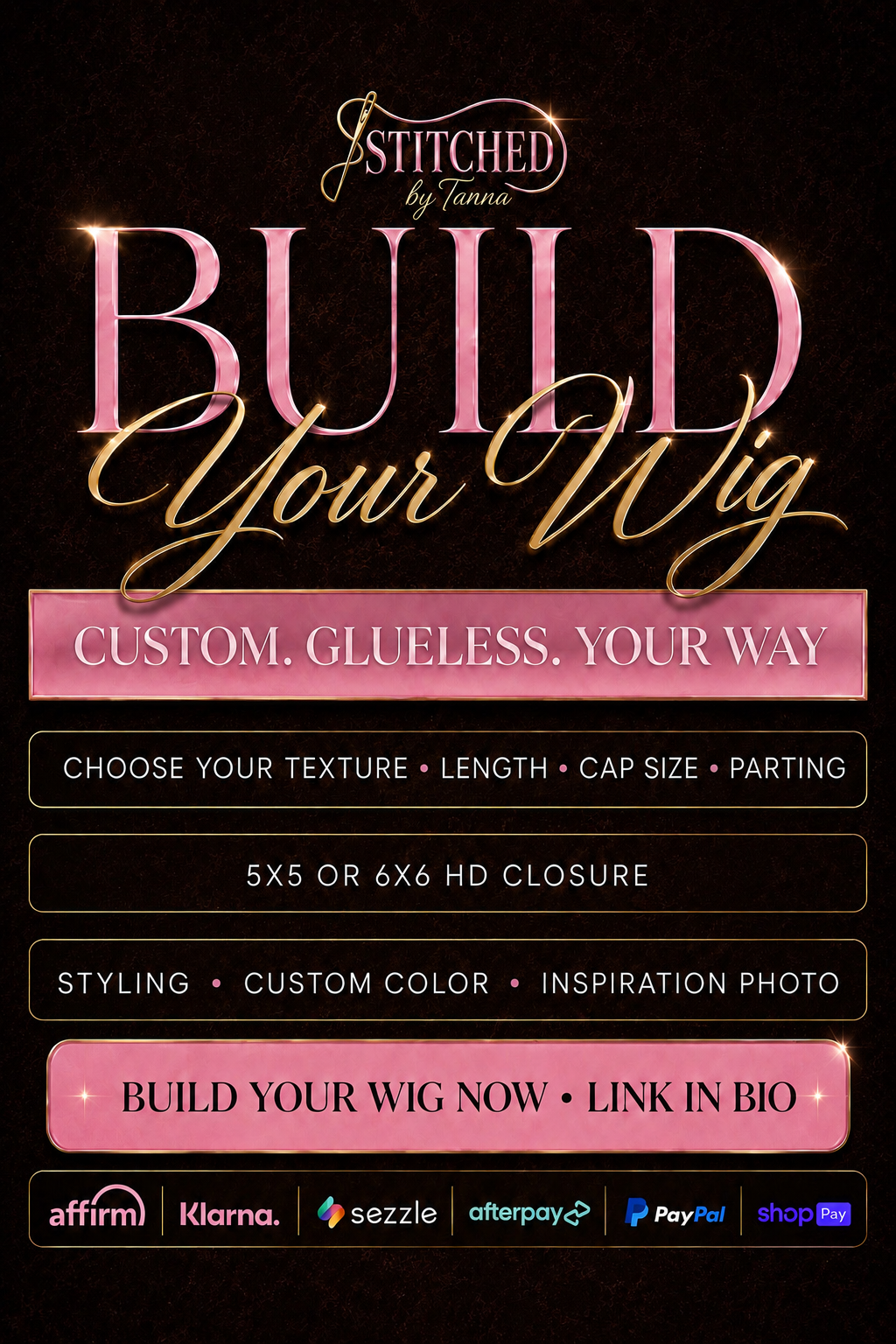 Build A Wig (Natural Black)