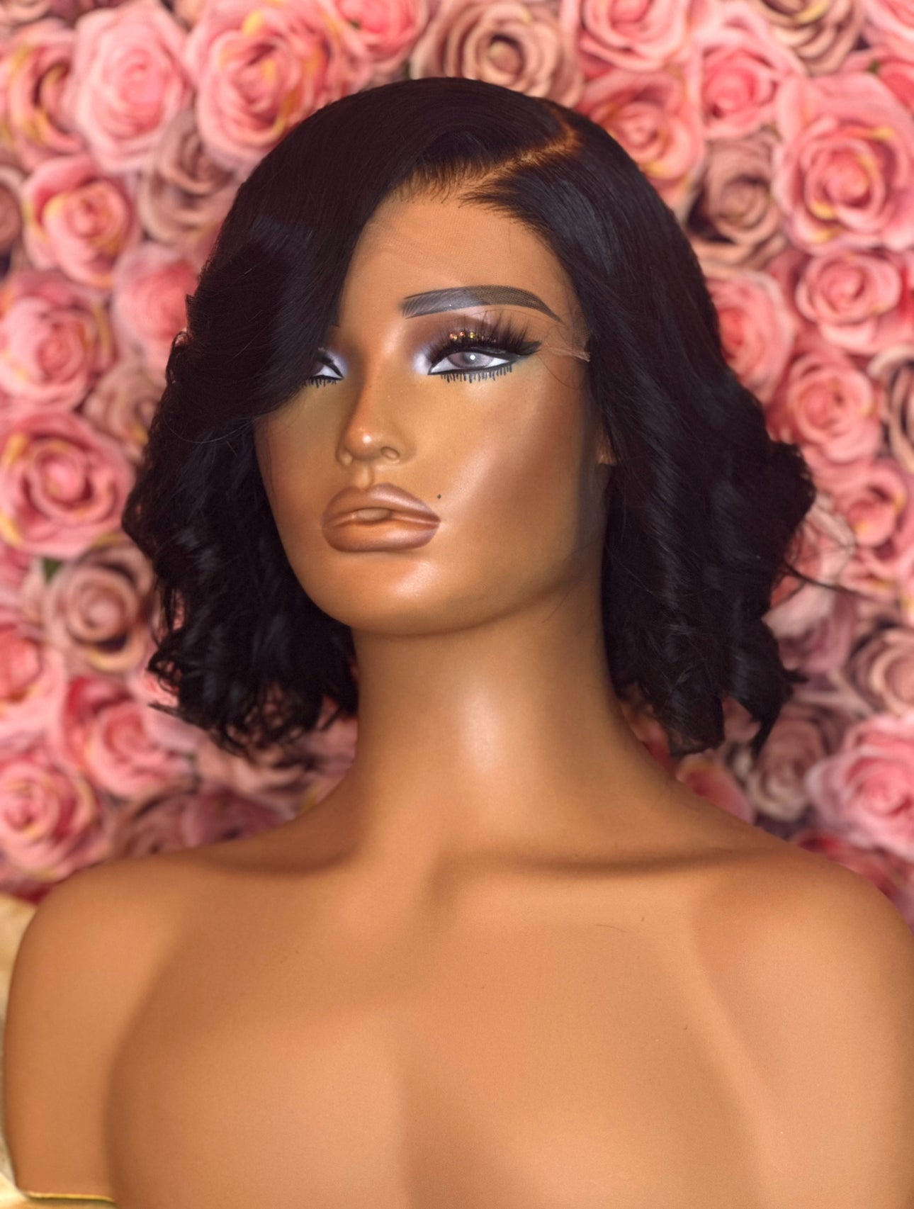 Rose- 8" Glueless Closure Wig