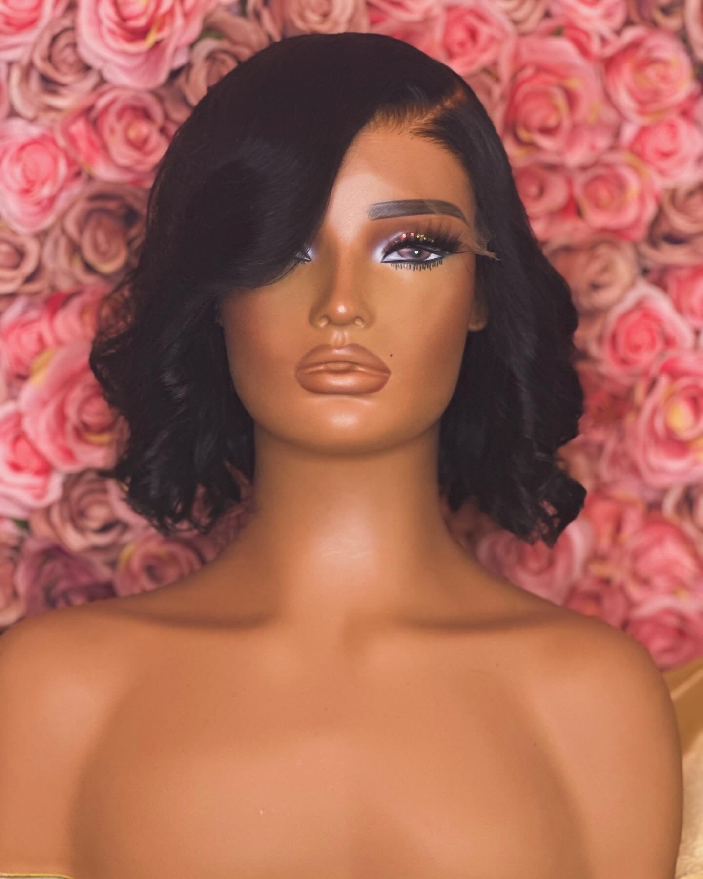Rose- 8" Glueless Closure Wig