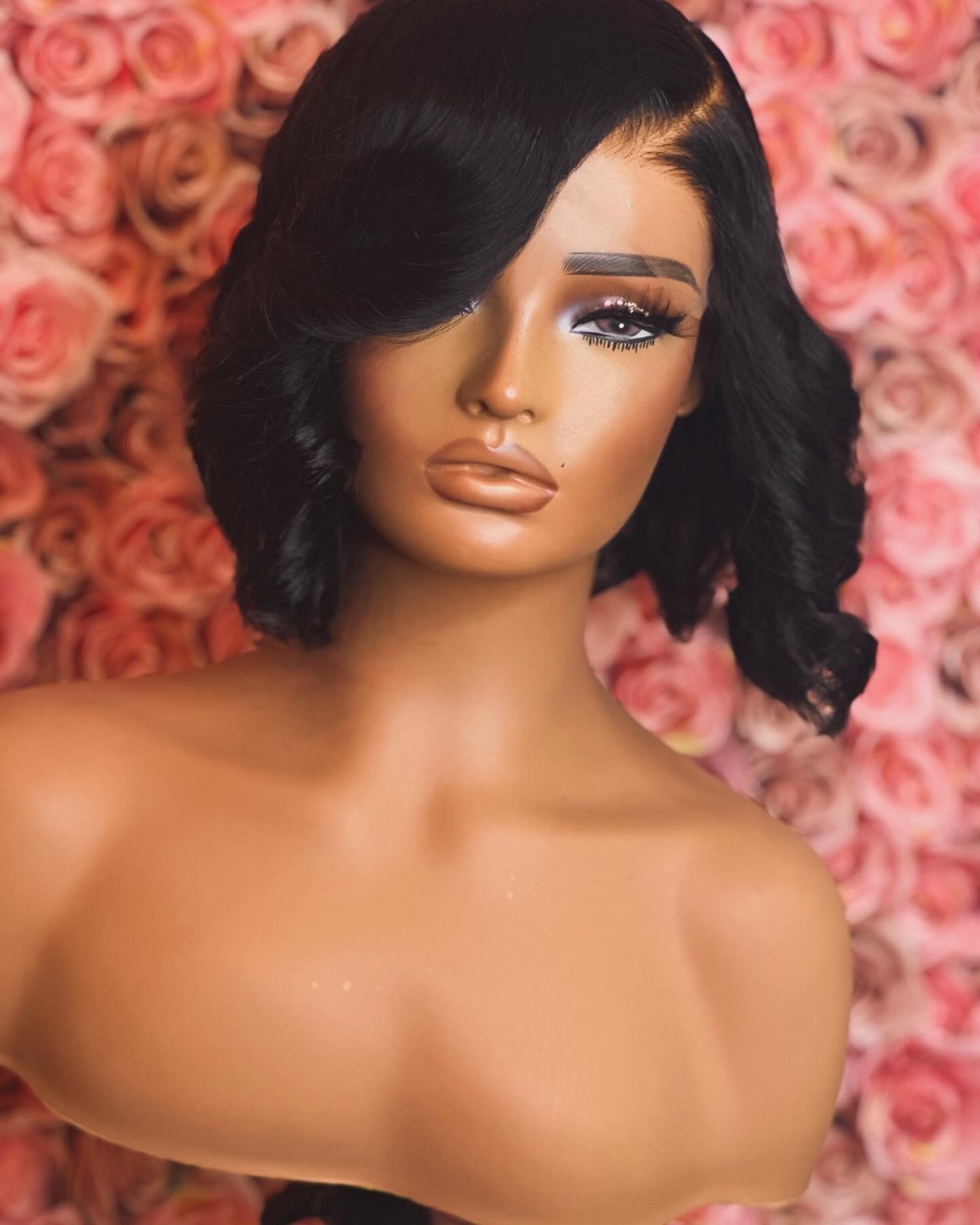 Rose- 8" Glueless Closure Wig