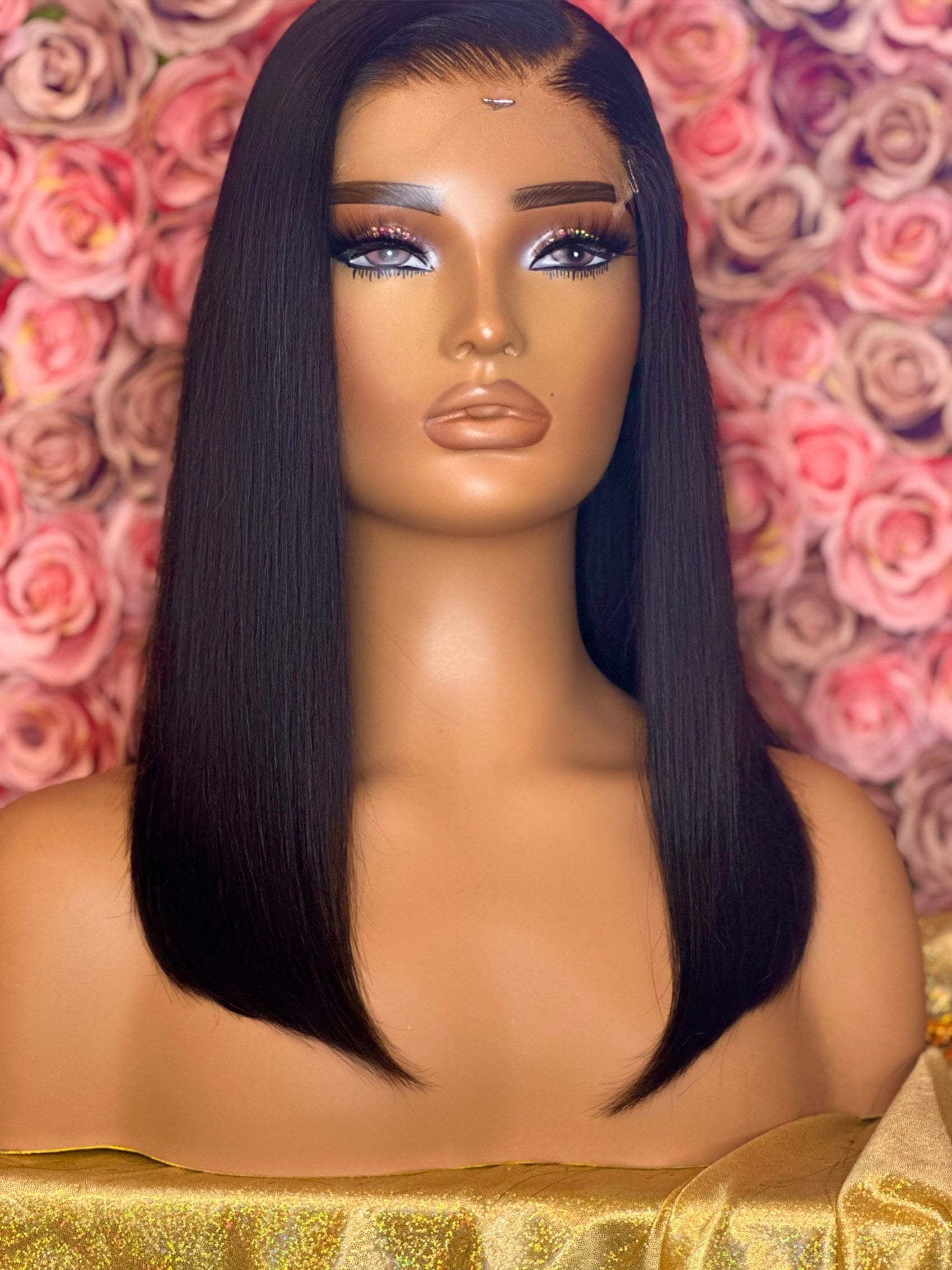 Morgan-14"Glueless Closure Wig